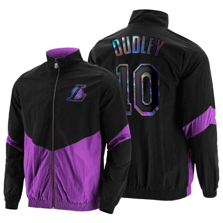 Men's Los Angeles Lakers Jared Dudley #10 NBA Diffusion Full-Zip Purple Basketball Hoodie WZS7883KX